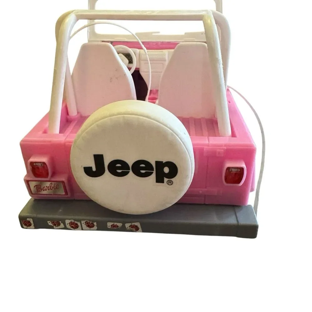Vintage Barbie Pink Jeep‎ 2012 Mattel Beach Safari Cruiser Plastic